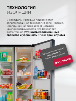 Холодильник LEX LSB458StGIDBI серый