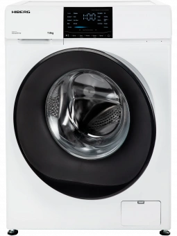 Стиральная машина HIBERG i-DDQ6 - 712 W белая, загрузка фронтальная 7кг, 1200 об/мин., класс: A+++